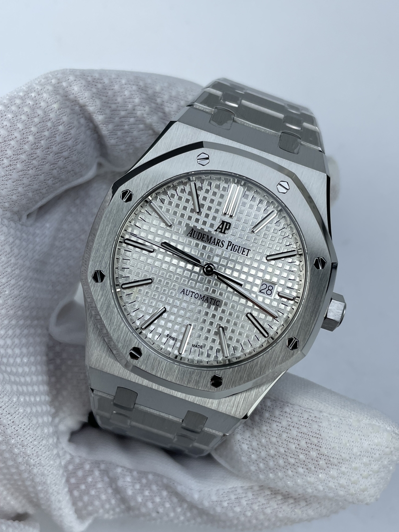 (준비완료/특급배송)NO.2453/ZF공장 오데마피게 로얄오크 15400 화이트다이얼 브슬